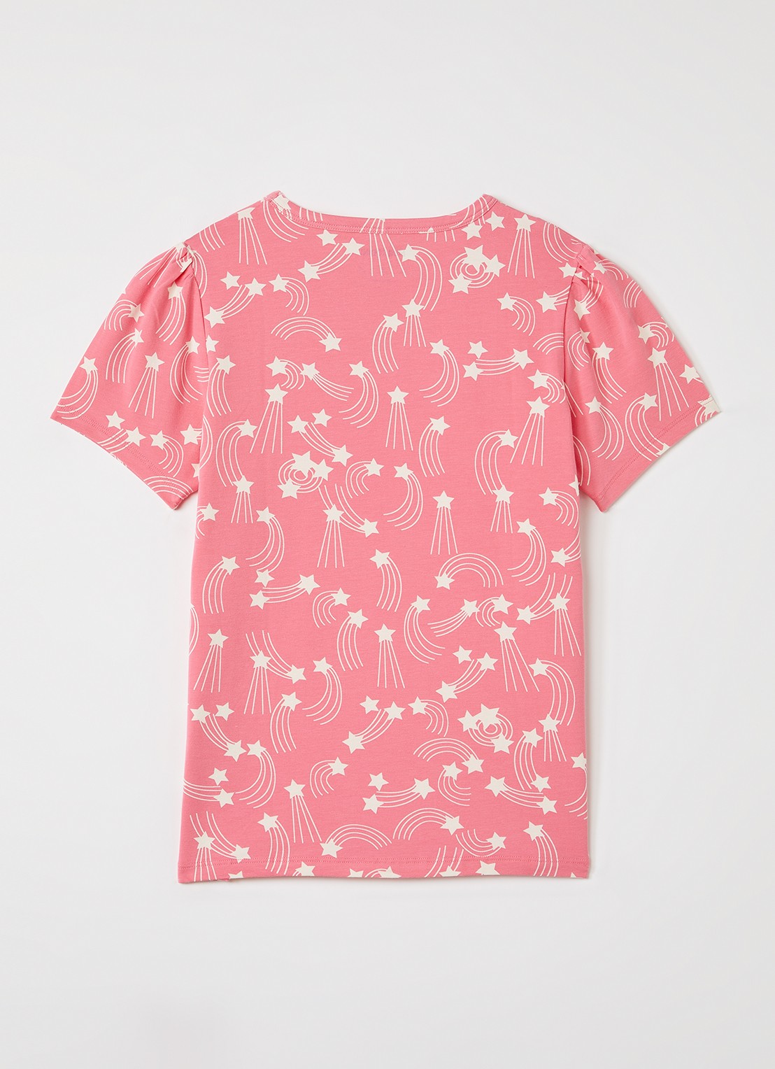 Mini Rodini Starfall T-shirt met print - voorkant 2 roze