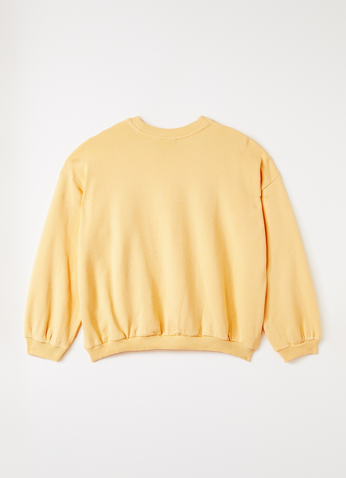 Mini Rodini Sweater met borduring - voorkant 3 geel