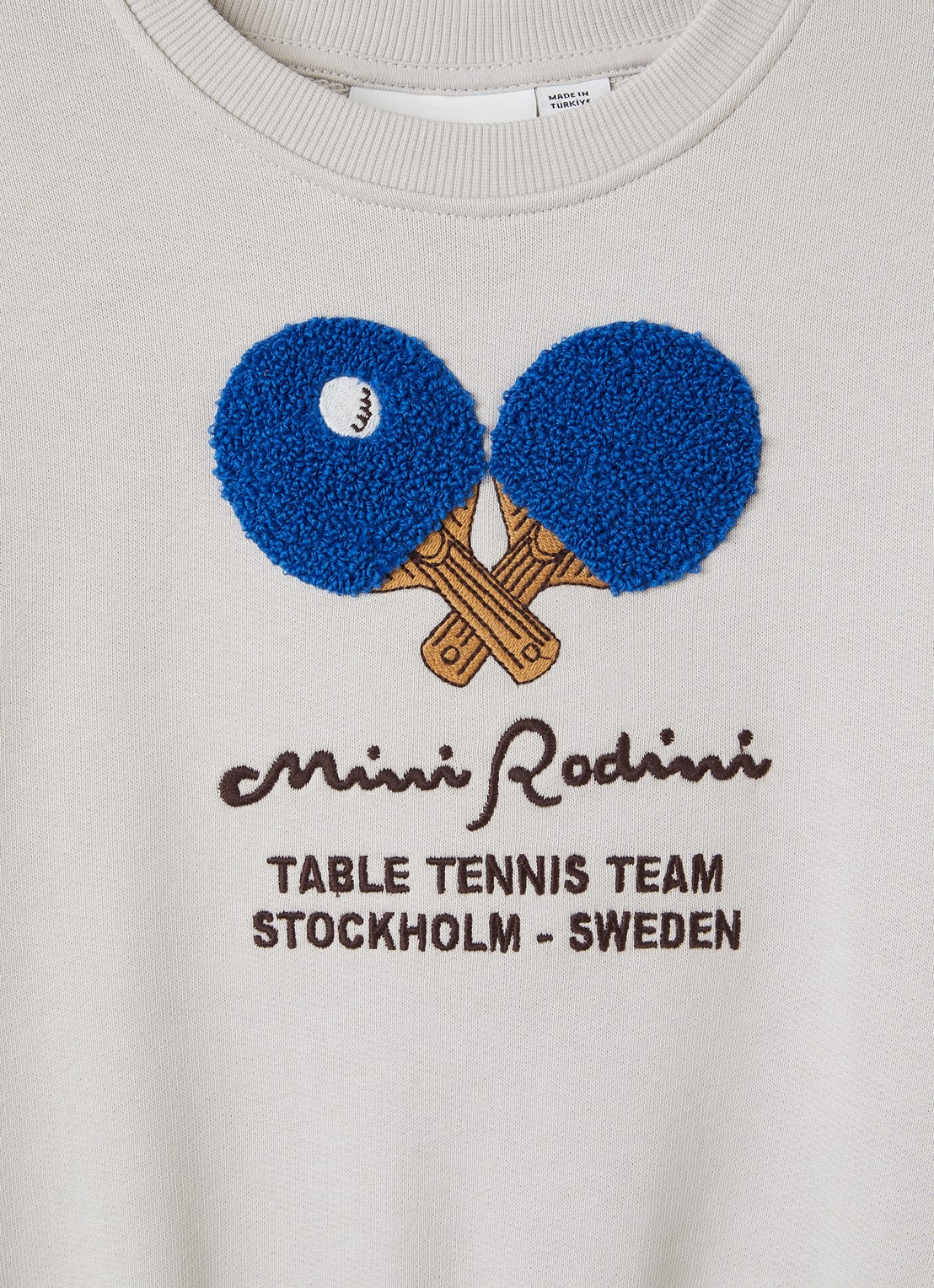 Mini Rodini Sweater met borduring - detail 3 grijs