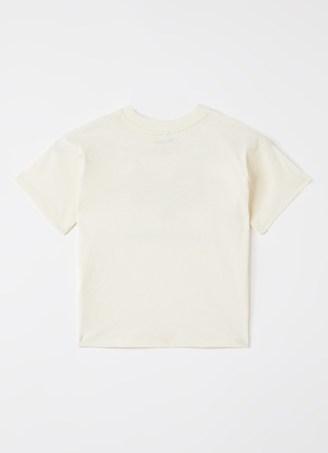 Mini Rodini T-shirt met logoprint - voorkant 2 wit
