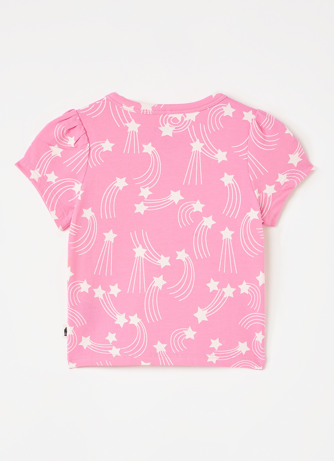 Mini Rodini T-shirt met print  - voorkant 2 roze