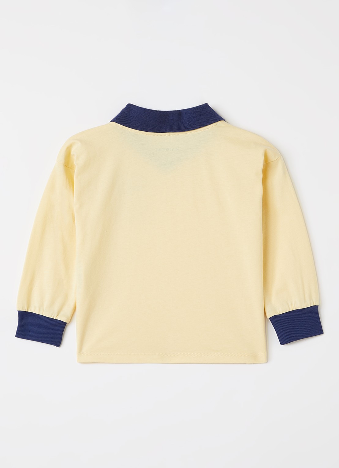 Mini Rodini T-shirt met print - voorkant 2 lichtgeel