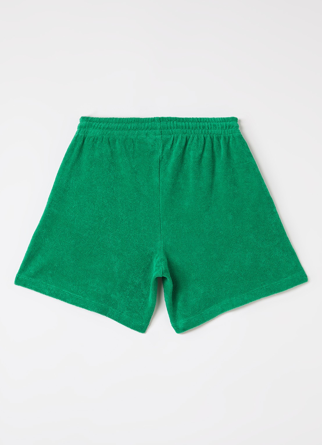 Mini Rodini Table Tennis loose fit korte broek van badstof - voorkant 2 groen
