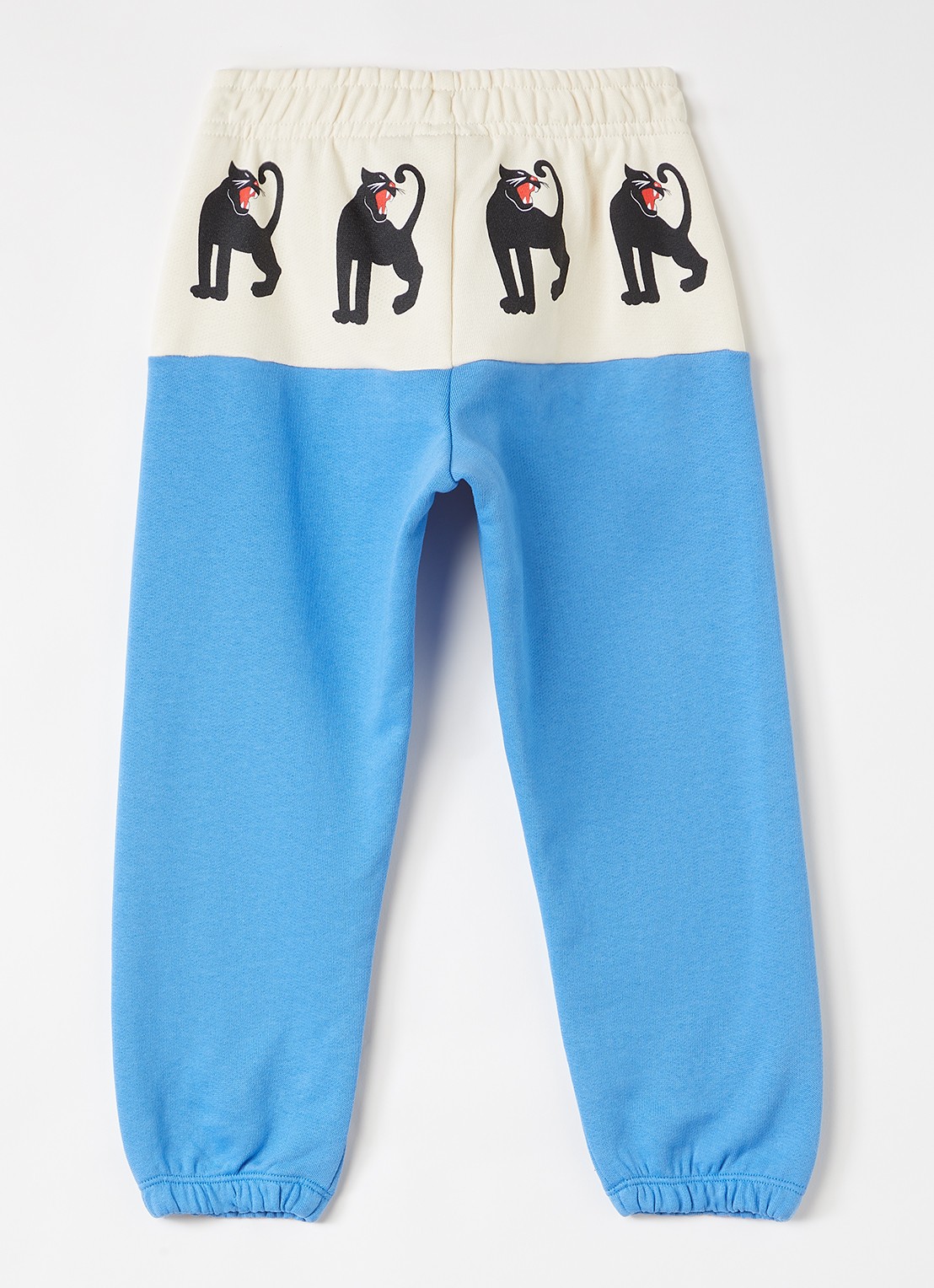 Mini Rodini Tapered fit joggingbroek met print - achterkant blauw
