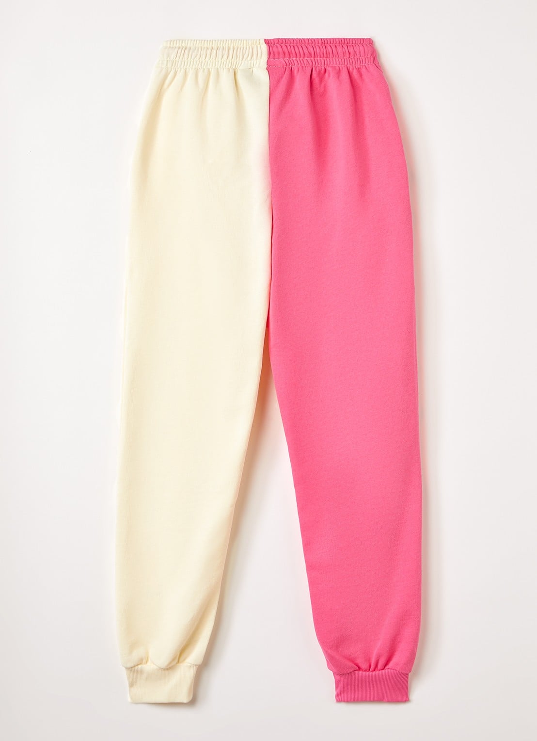 Mini Rodini Travel Agency tapered fit joggingbroek met print - voorkant 3 roze