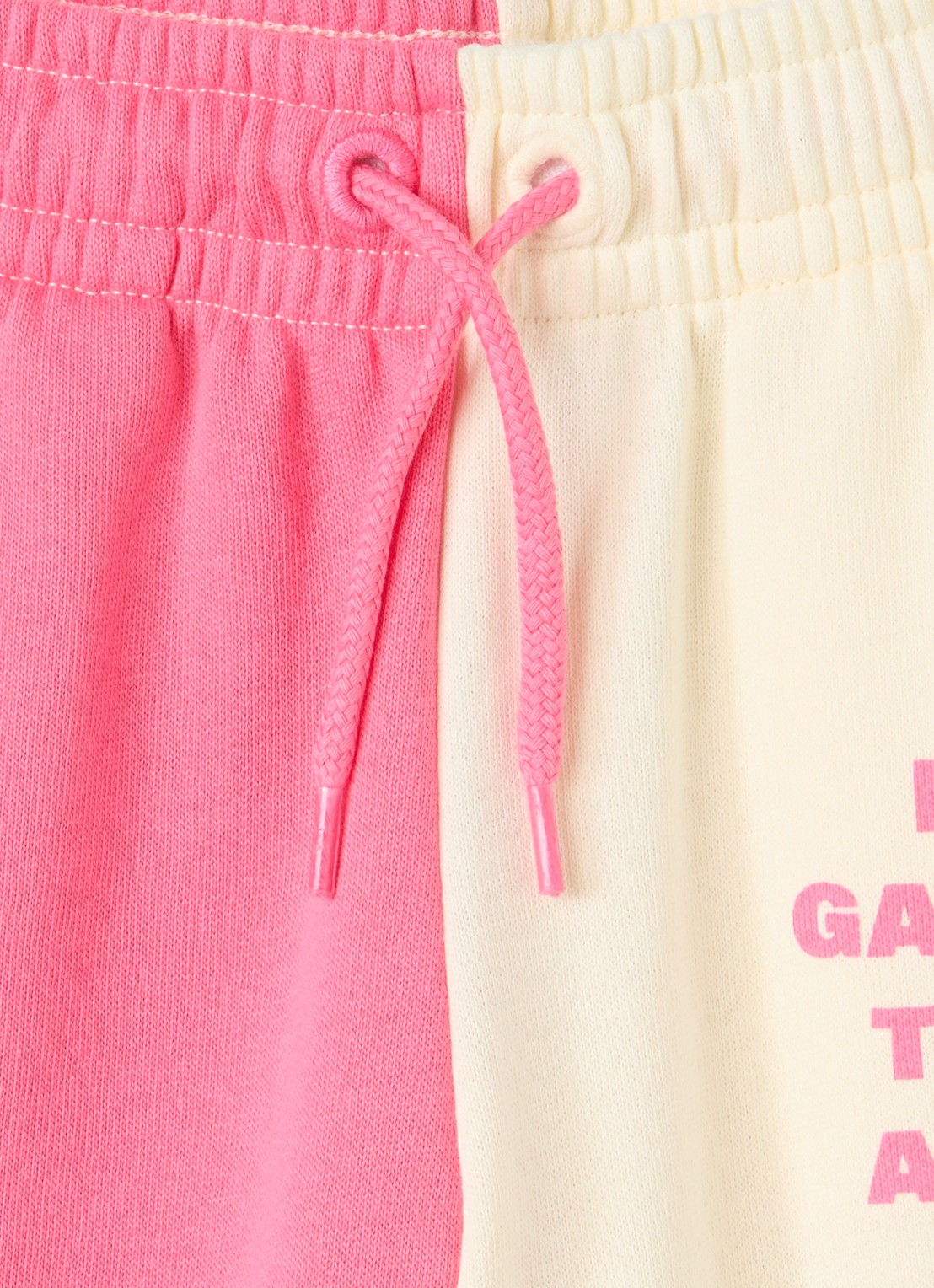 Mini Rodini Travel Agency tapered fit joggingbroek met print - detail 2 roze