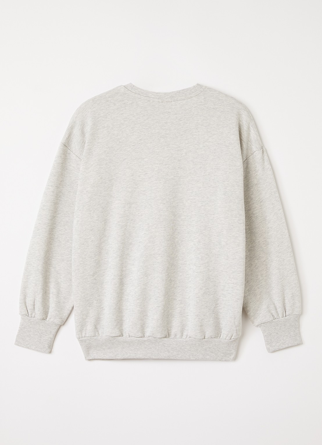 Mini Rodini Violas sweater met print - voorkant 3 grijsmele