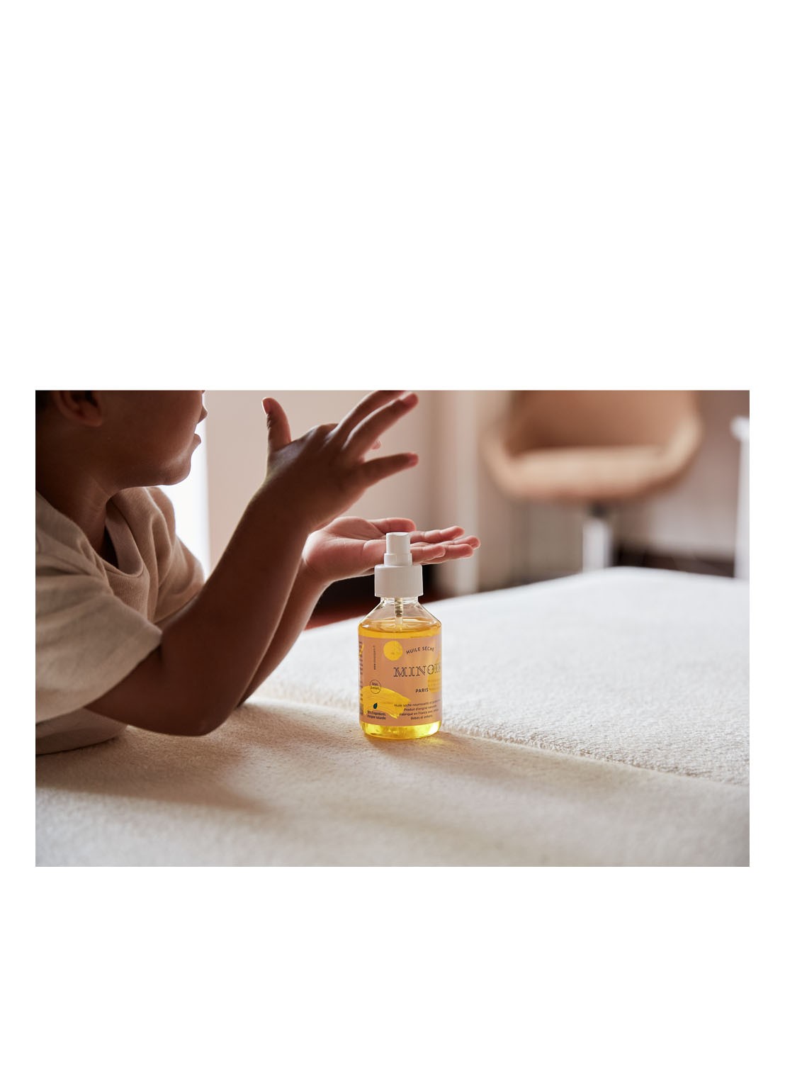 Minois Paris Baby dry olie 150 ml  - detail 5 transparant