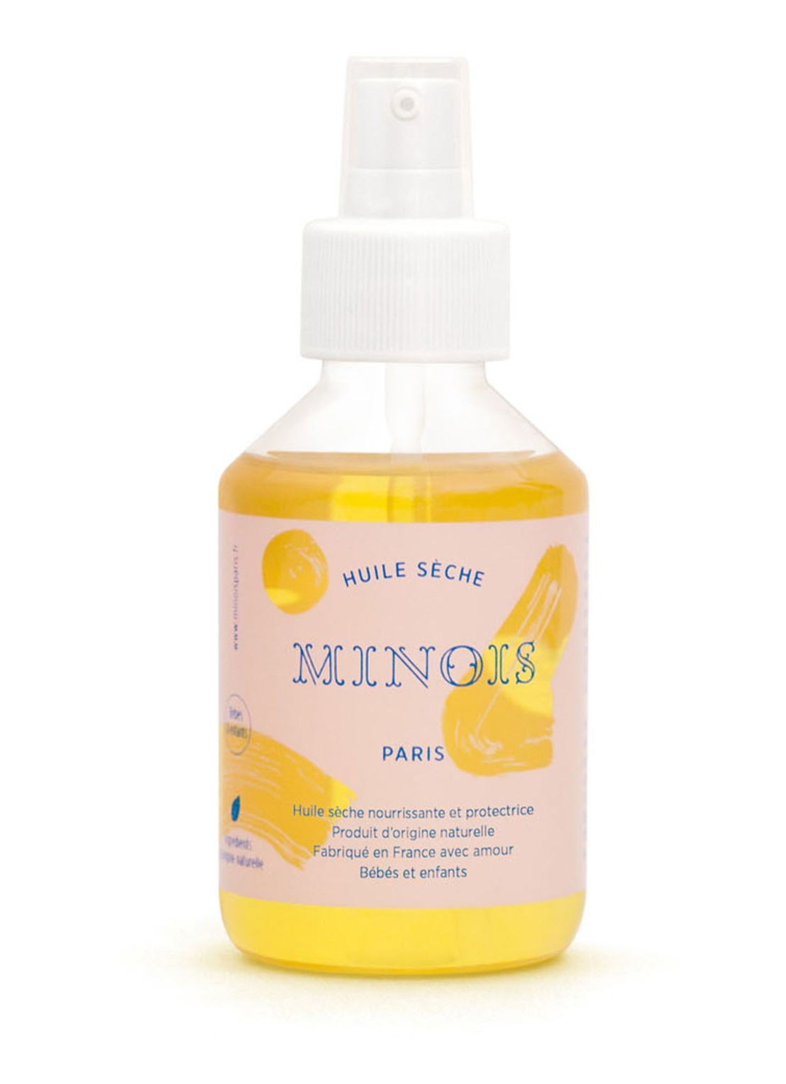 Minois Paris Baby dry olie 150 ml  - voorkant transparant