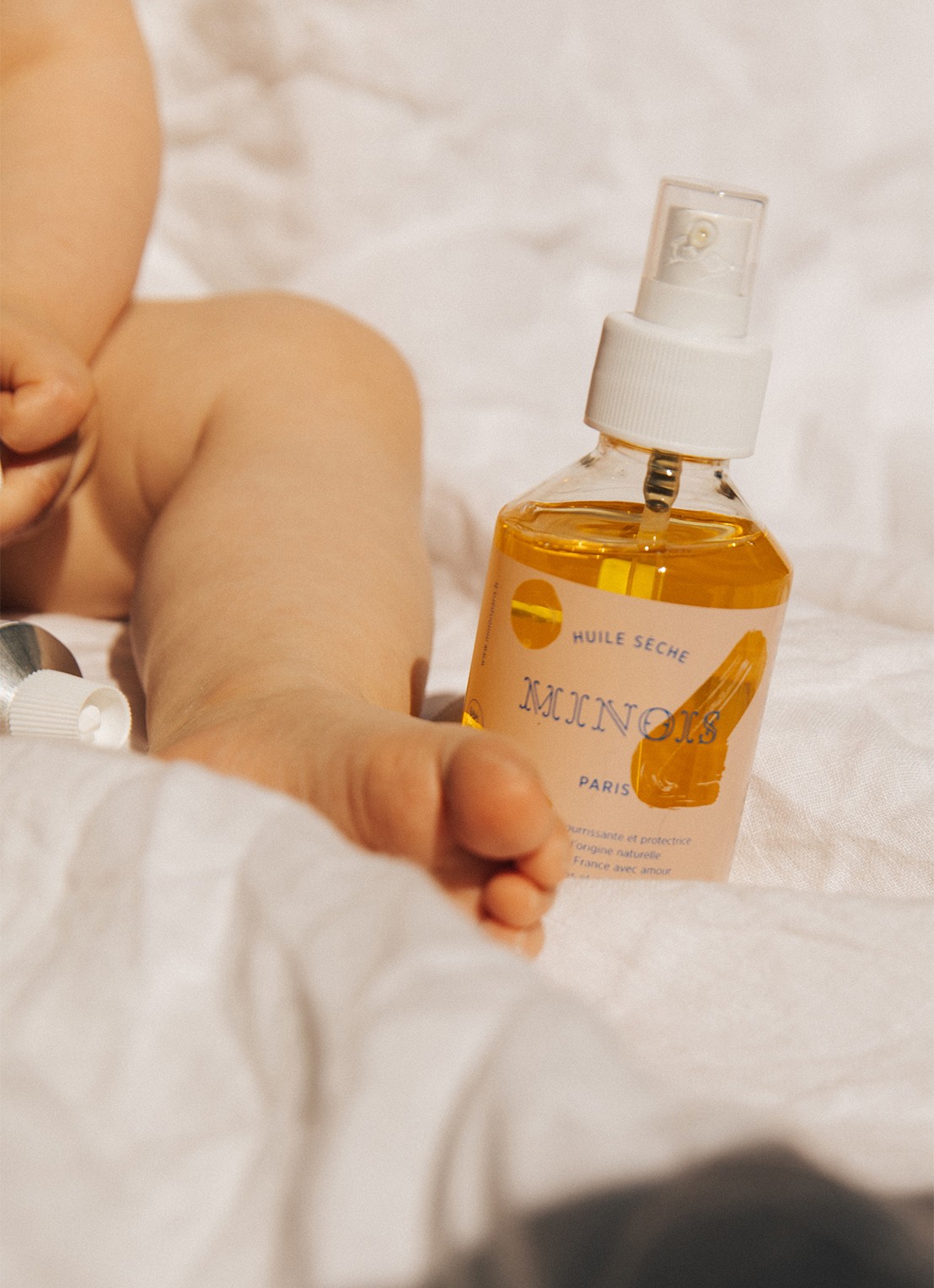 Minois Paris Baby dry olie 150 ml  - voorkant 2 transparant