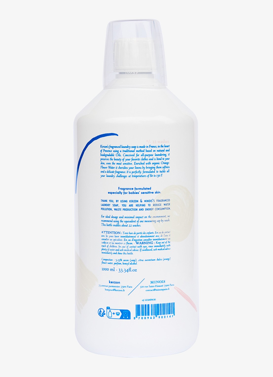 Minois Paris Fragranced Laundry soap - wasmiddel - detail 2 beige