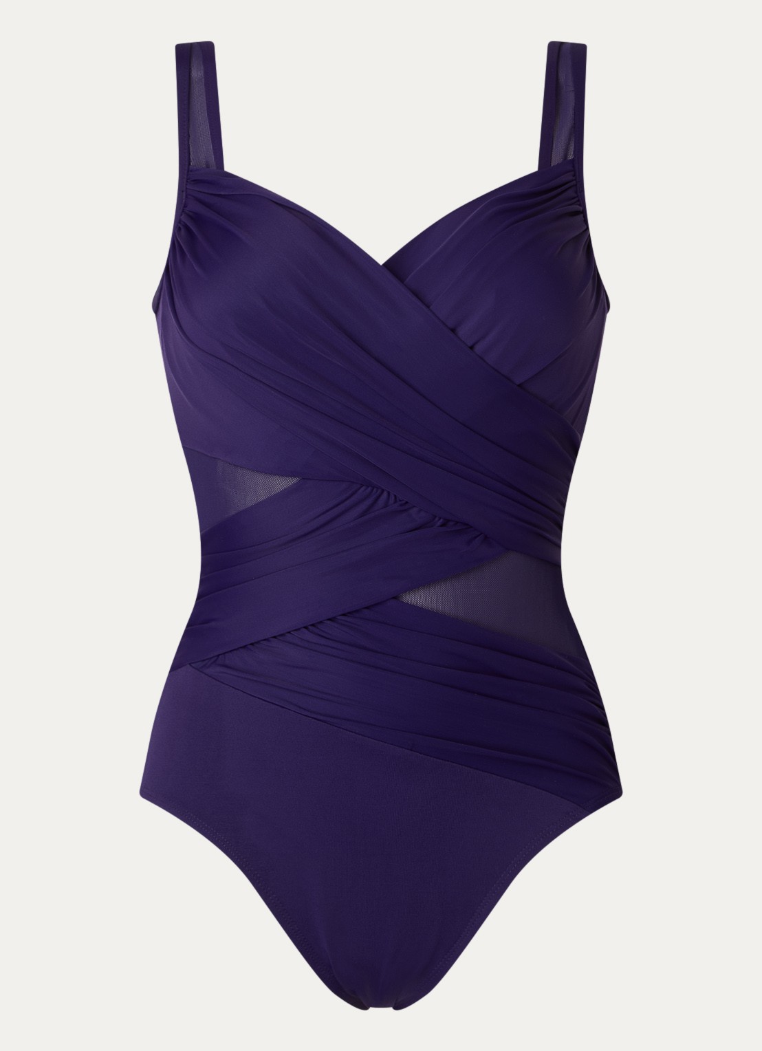 Miraclesuit Madero corrigerend badpak met beugel - voorkant 2 paars