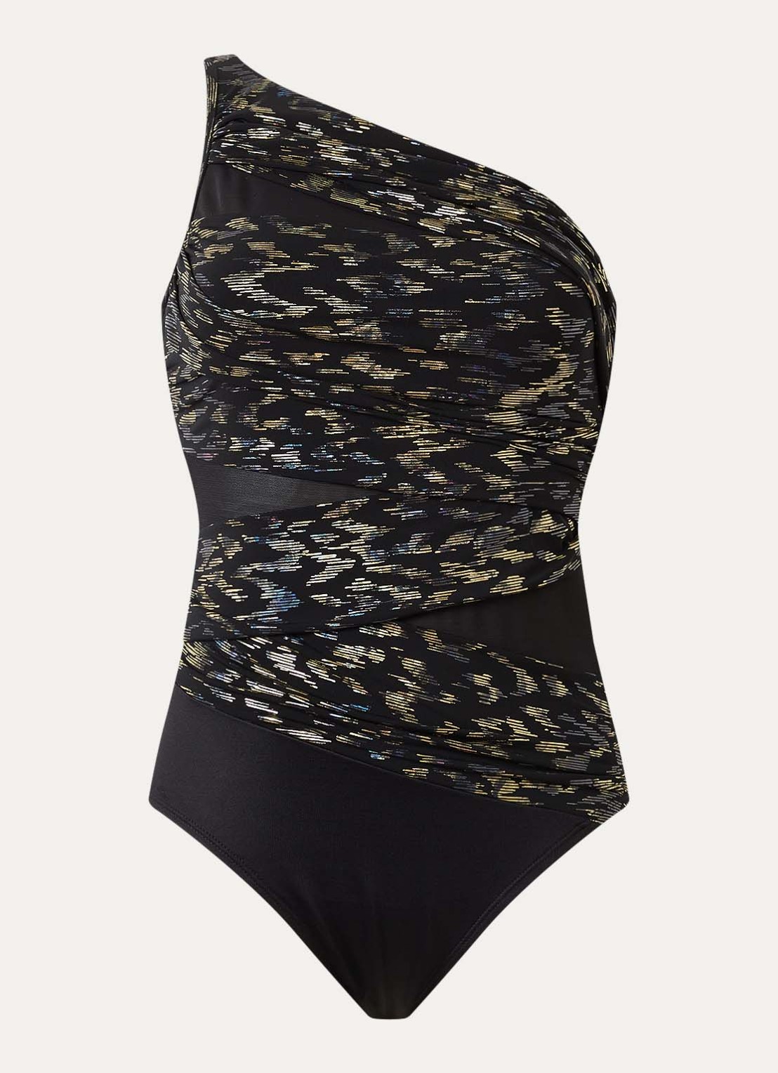 Miraclesuit Sparkle Plenty Jena corrigerend badpak  - voorkant zwart