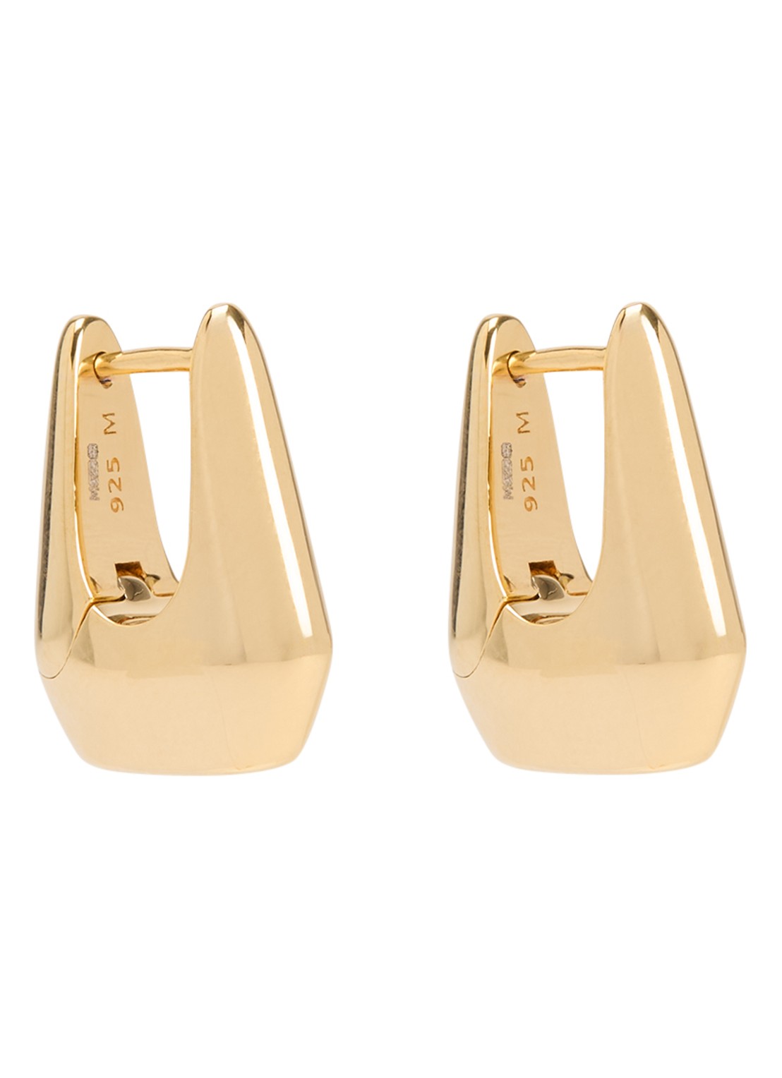 Missoma Arco Small oorringen verguld - voorkant 3 goud