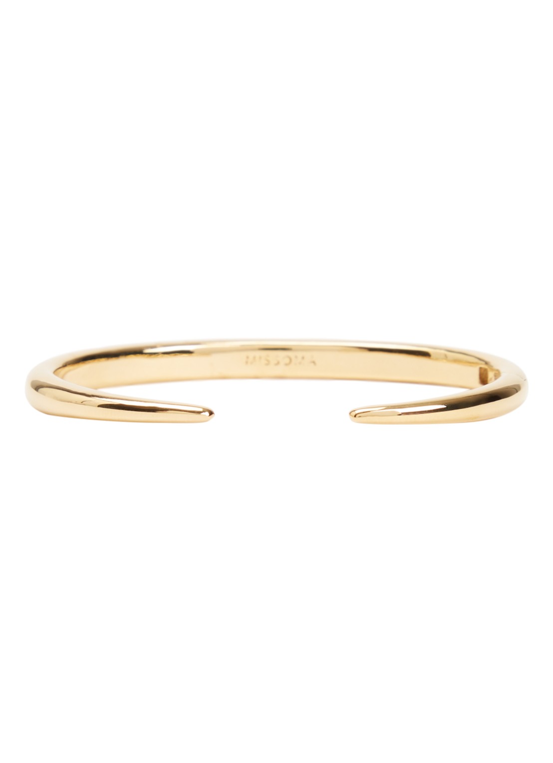 Missoma Claw bangle verguld - voorkant goud