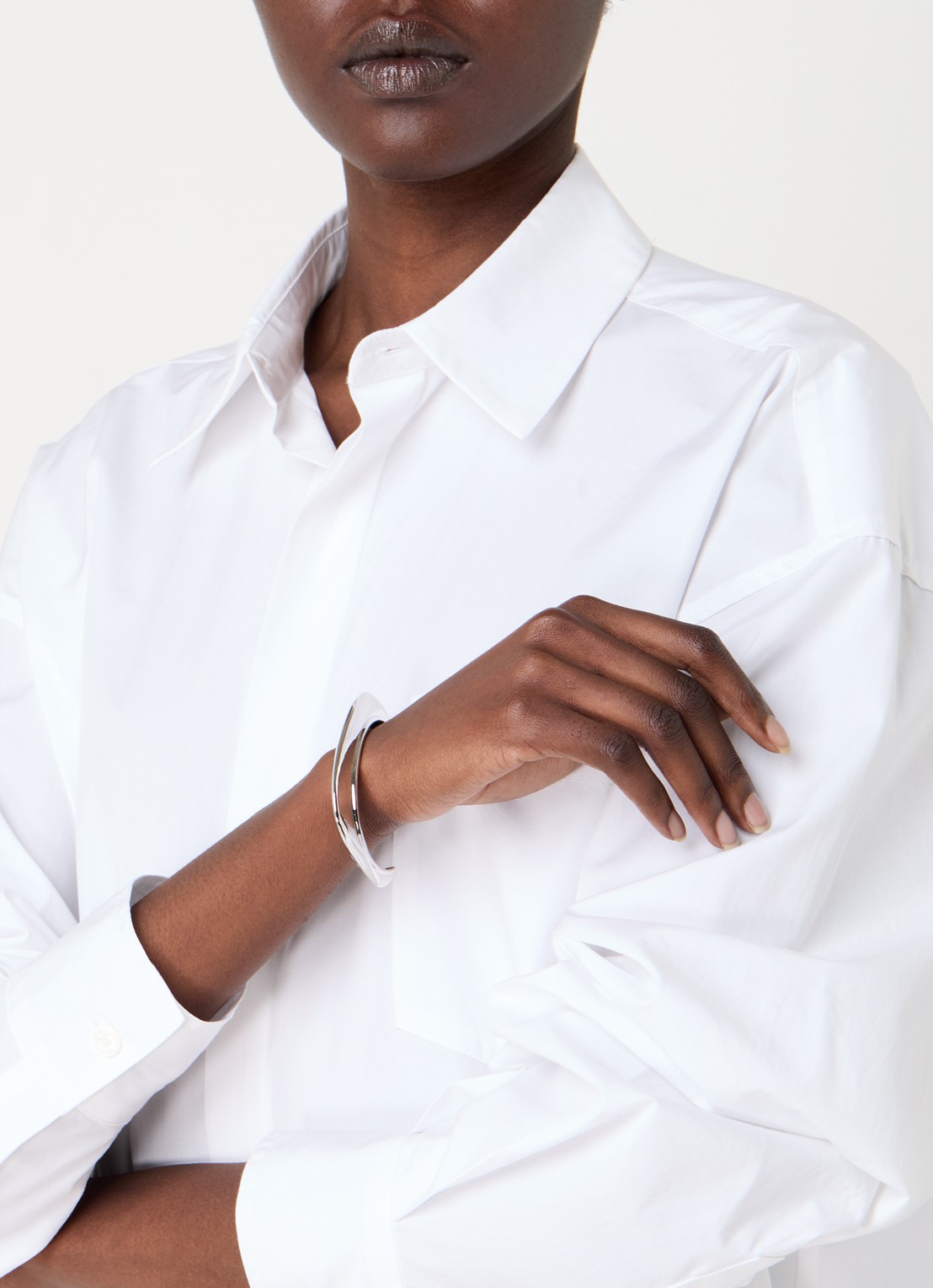 Missoma Hera Dome bangle - voorkant 2 zilver