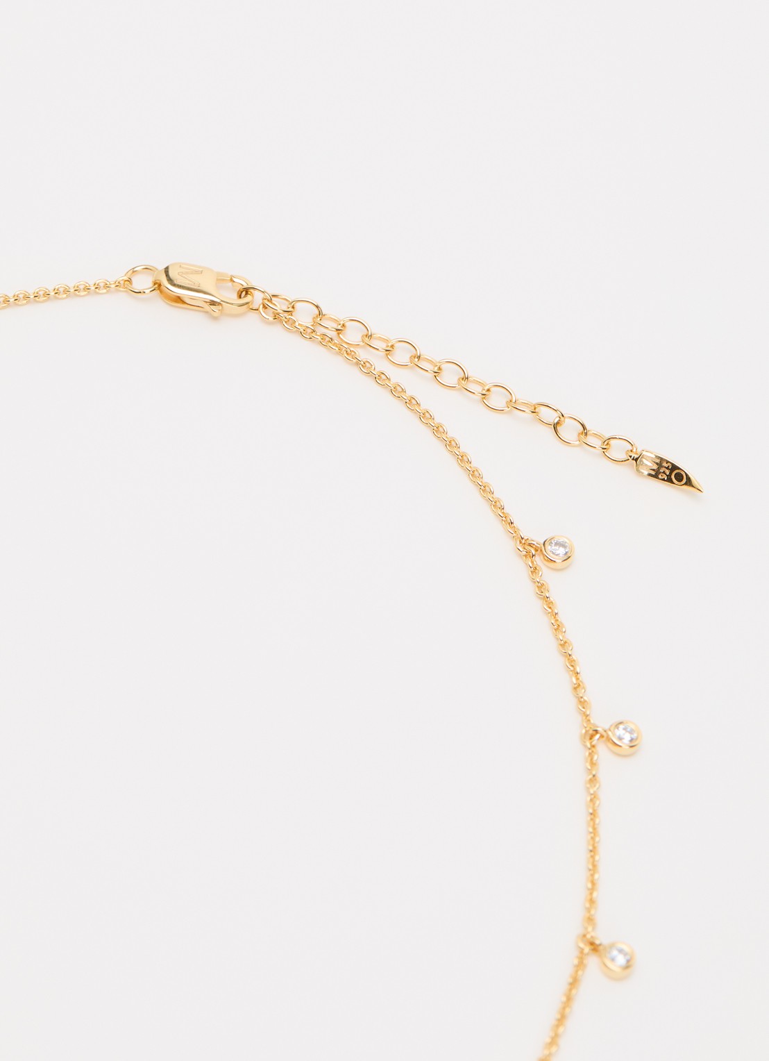 Missoma Interstellar Drop Choker choker verguld - detail 3 goud