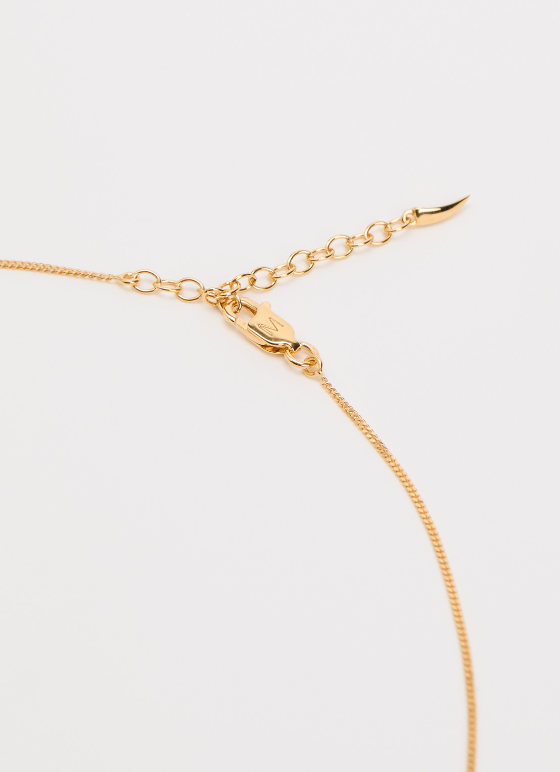 Missoma Lucy Williams T-Bar ketting verguld - detail 2 goud
