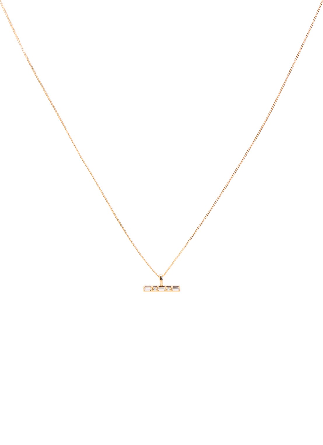 Missoma Lucy Williams T-Bar ketting verguld - voorkant 4 goud