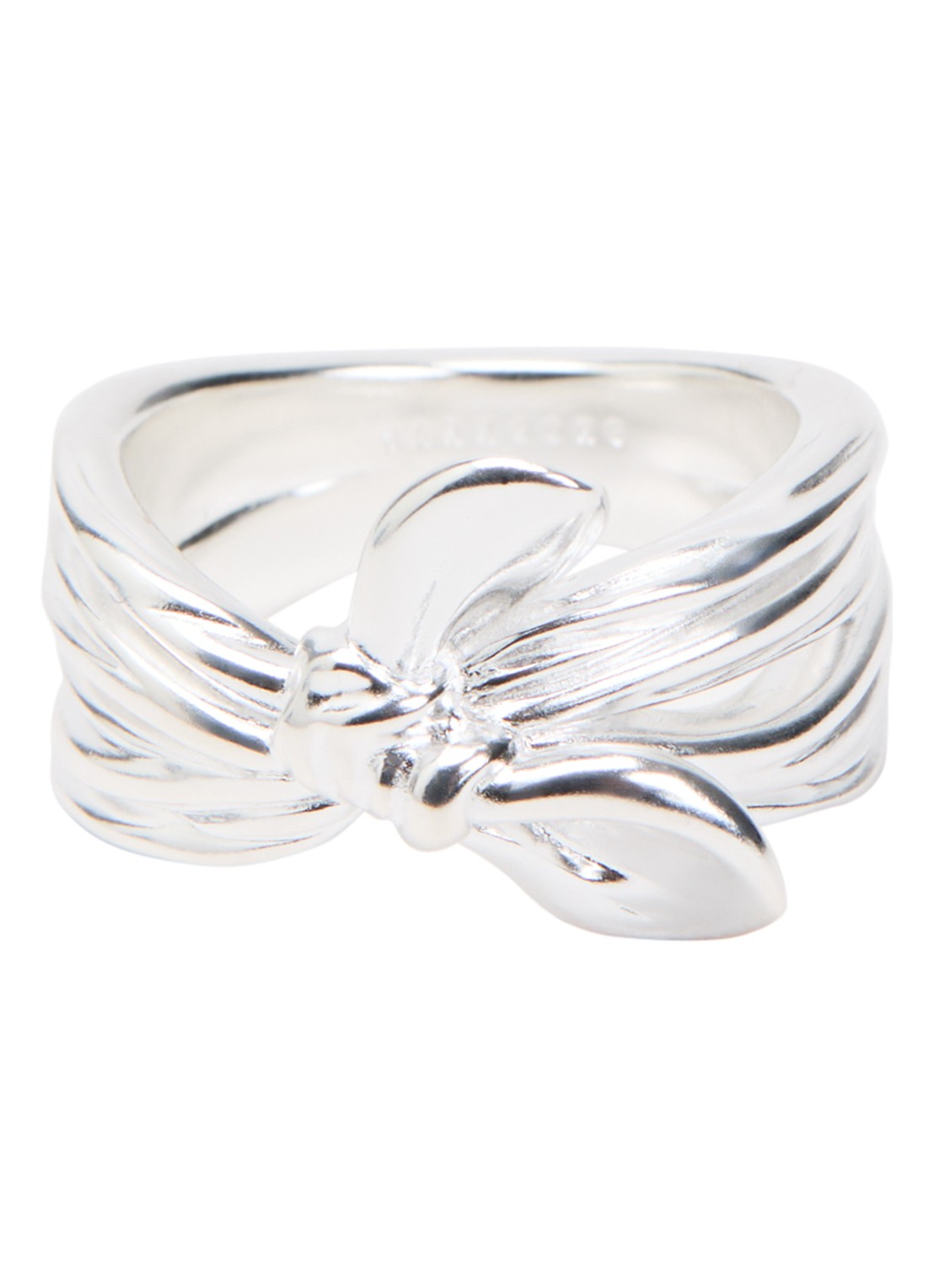 Missoma Markgong Bow ring - voorkant 3 zilver