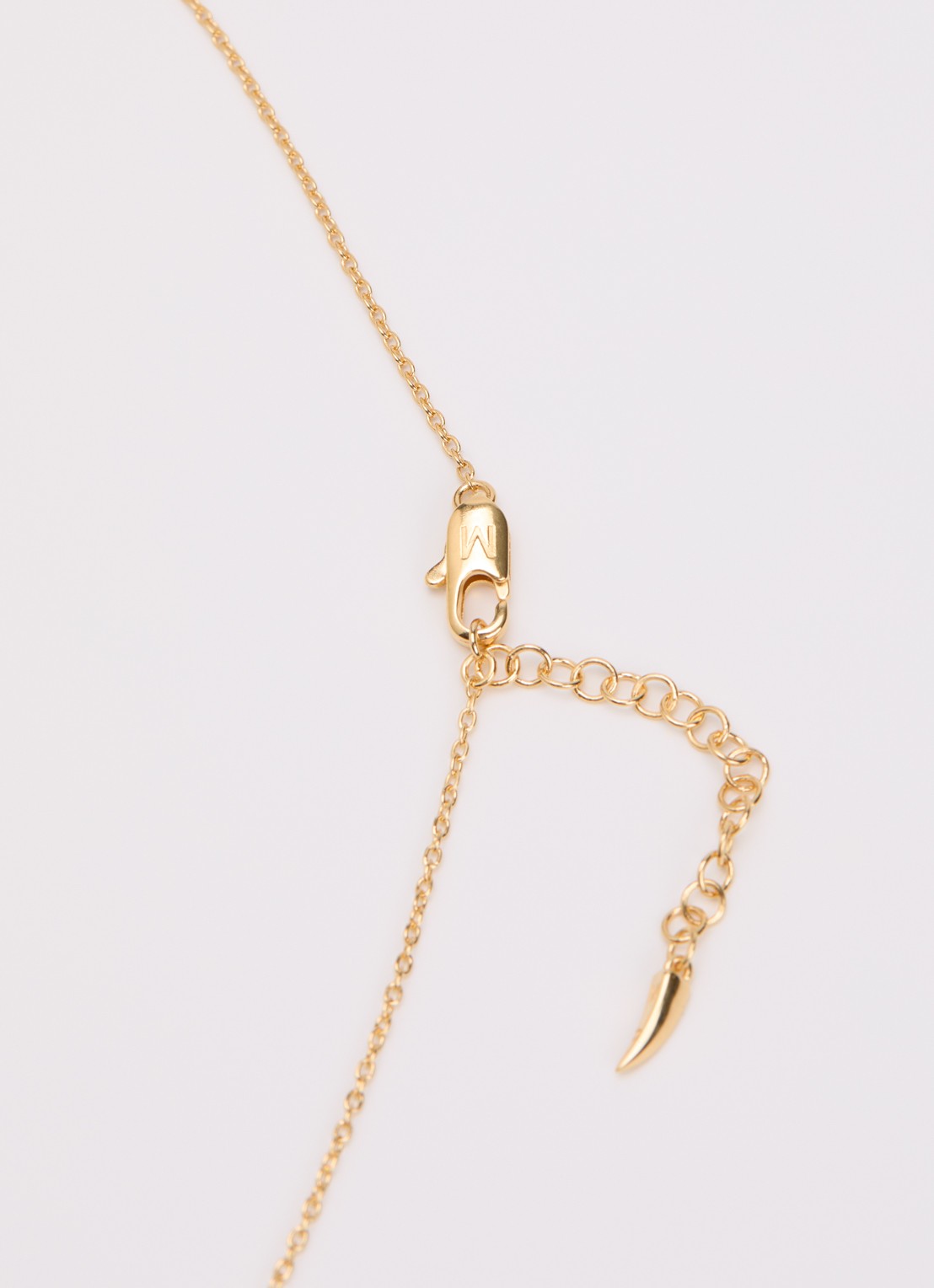 Missoma Markgong ketting verguld - detail 2 goud