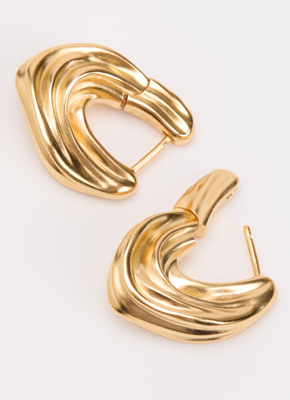 Missoma Markgong oorringen verguld - detail 2 goud