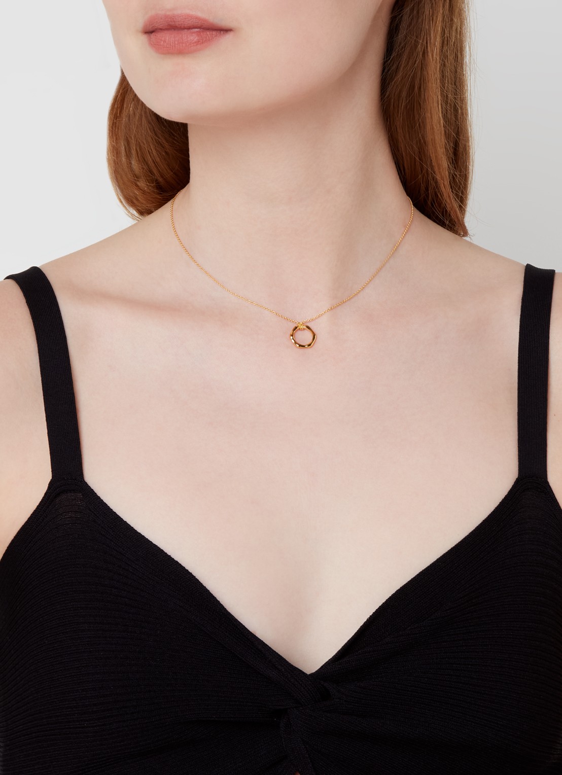 Missoma Mini Molton ketting verguld - voorkant 4 goud