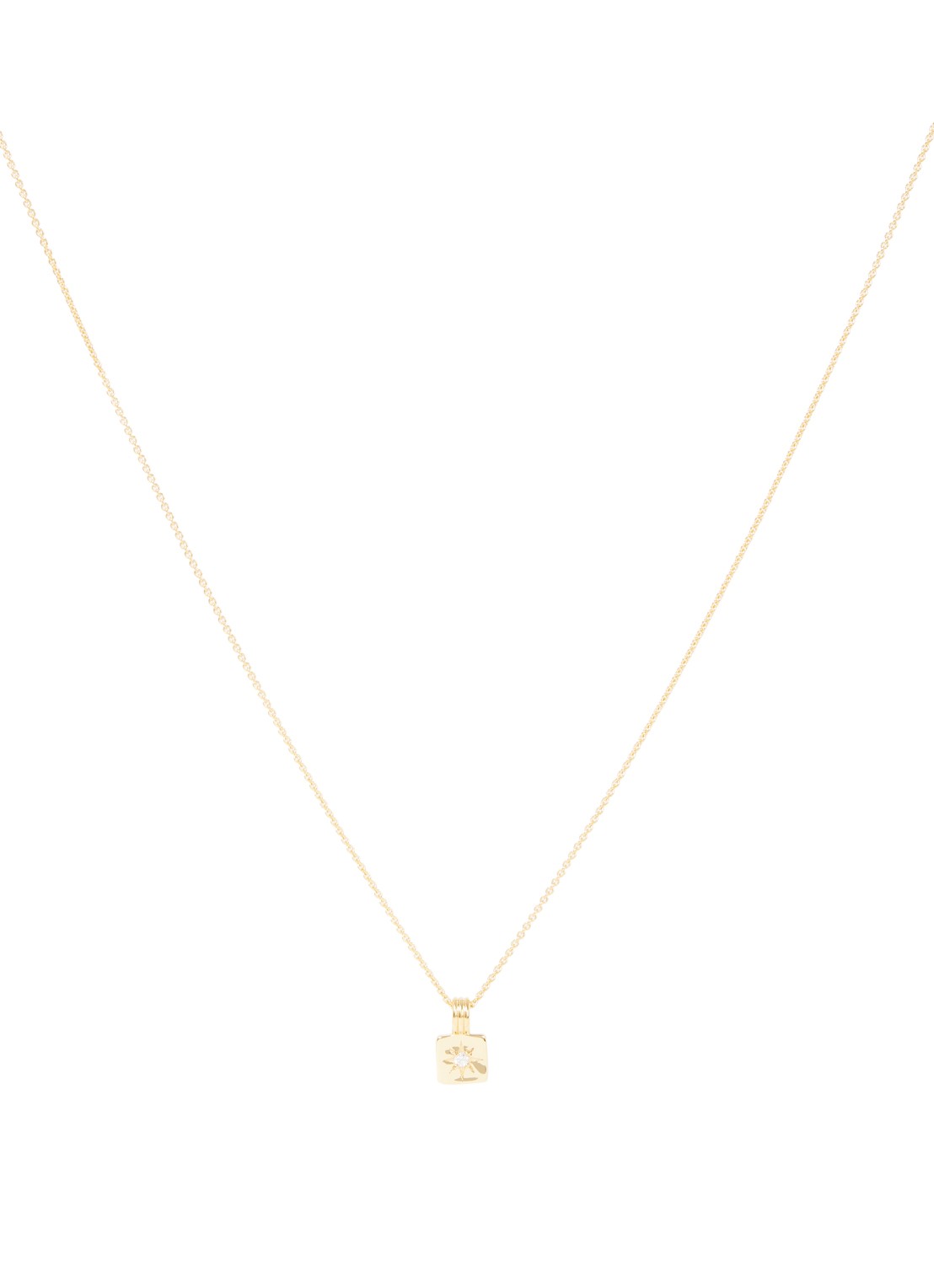 Missoma Mini Star Ridge ketting verguld - voorkant goud