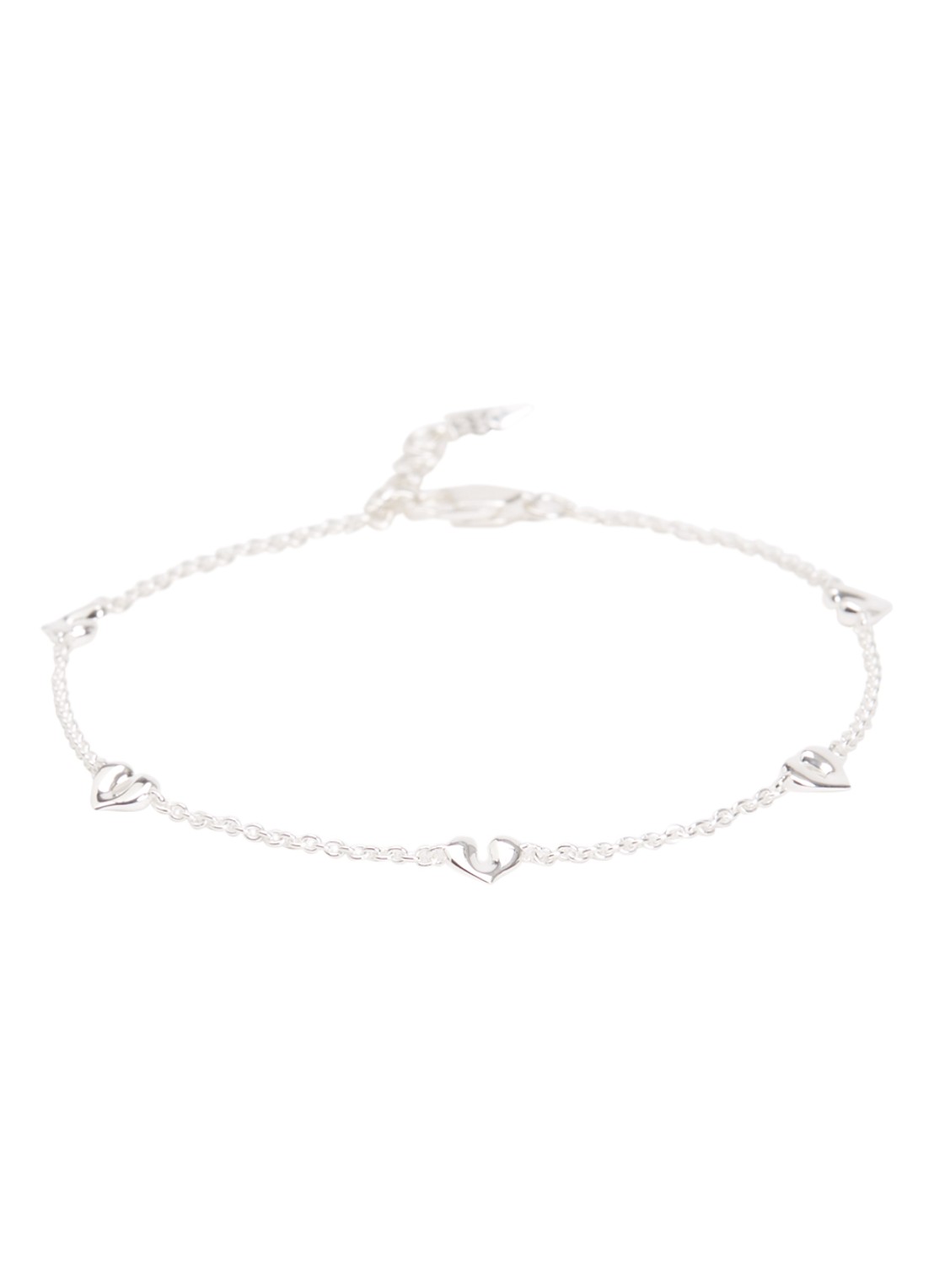 Missoma Molten Heart Mini armband van zilver - voorkant zilver