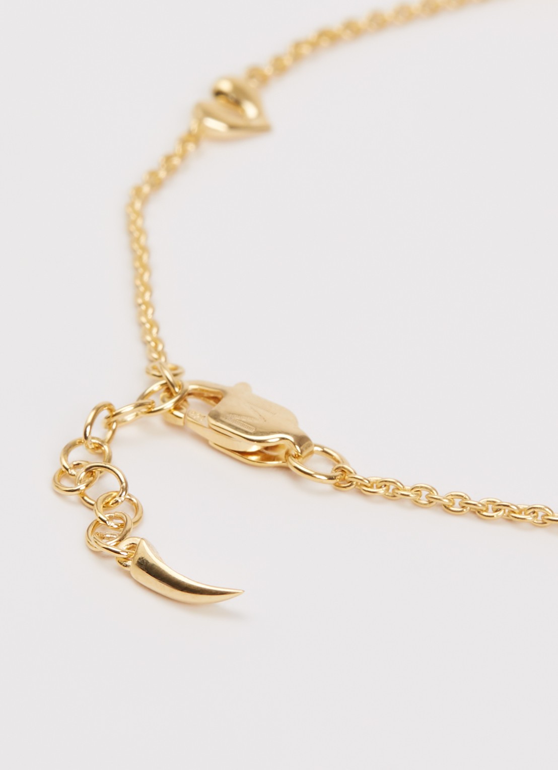 Missoma Molten Heart Mini armband verguld - detail 3 goud