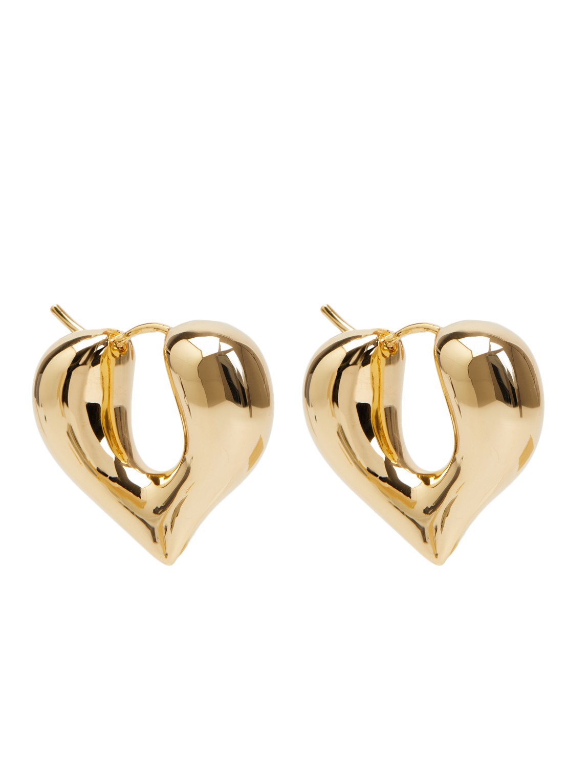 Missoma Molten Heart oorringen verguld - voorkant 3 goud