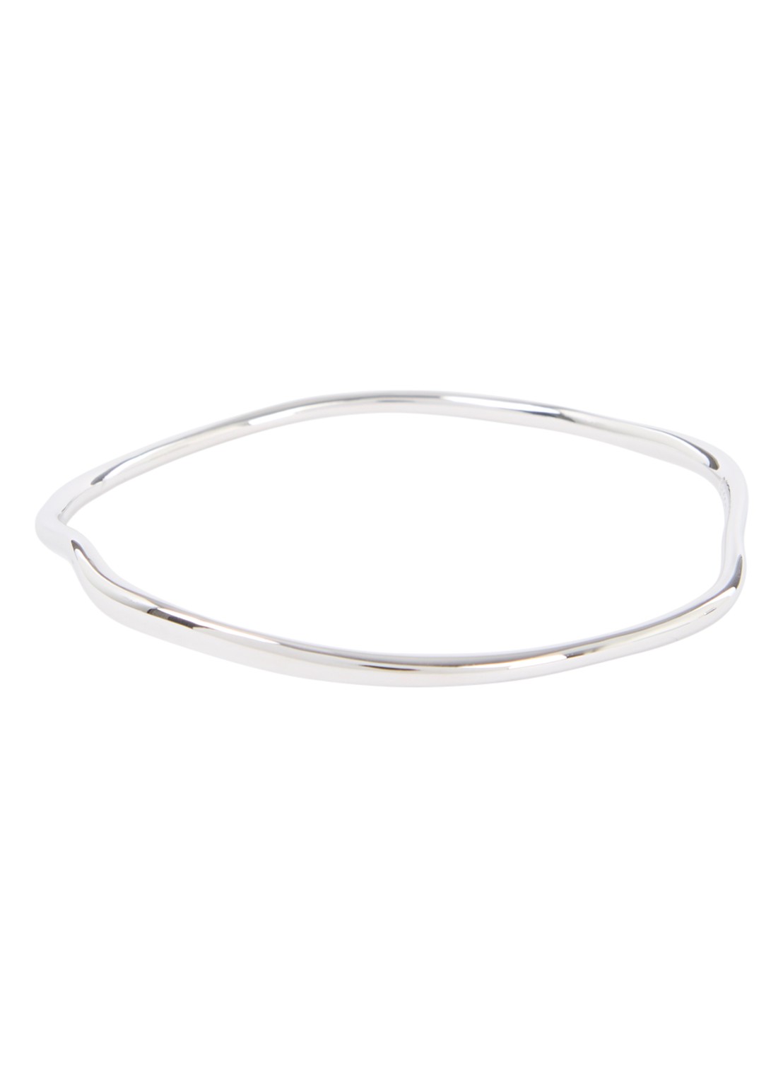 Missoma Molton Ripple bangle van zilver - voorkant 3 zilver