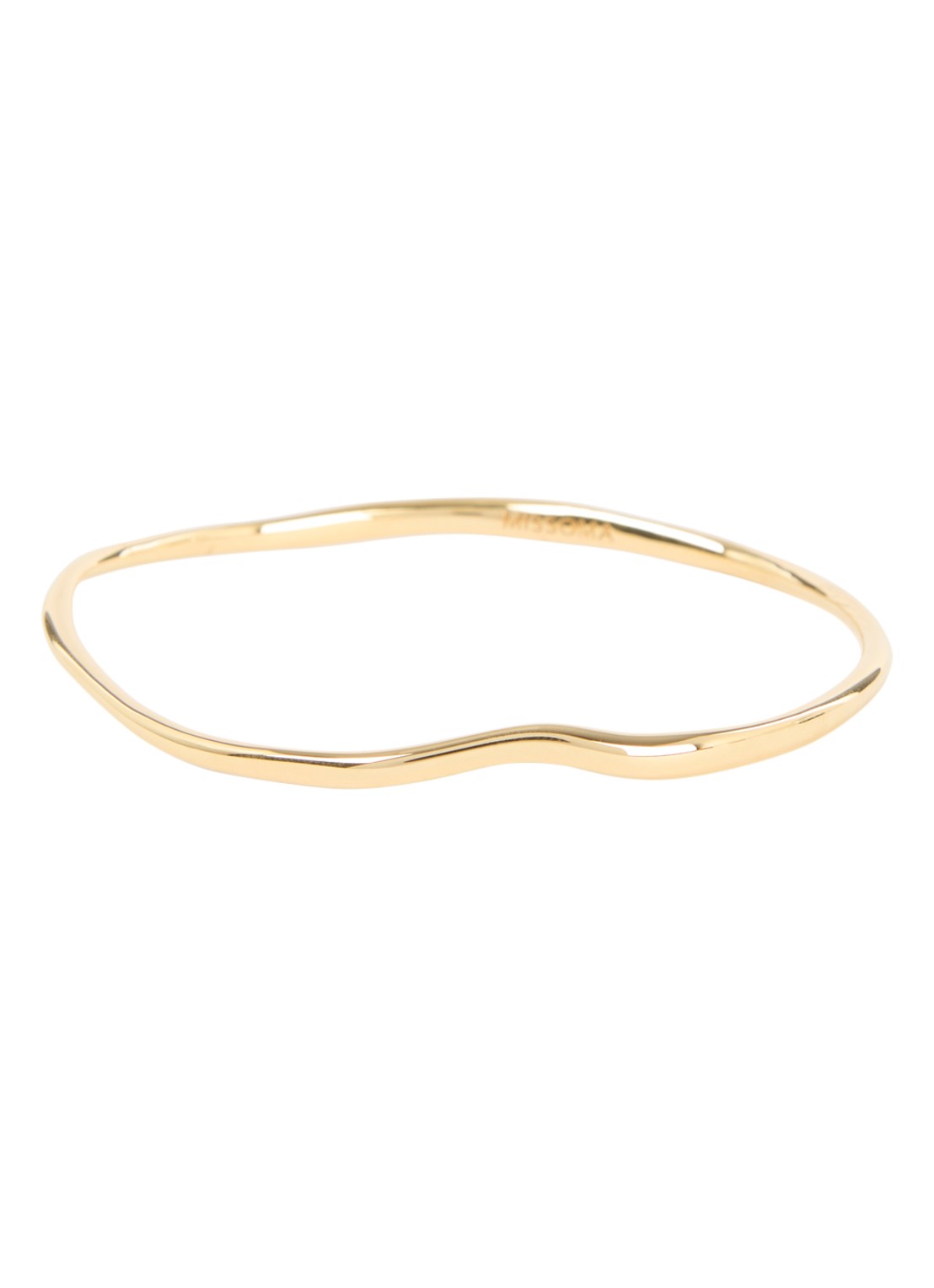 Missoma Molton Ripple bangle verguld - voorkant 3 goud