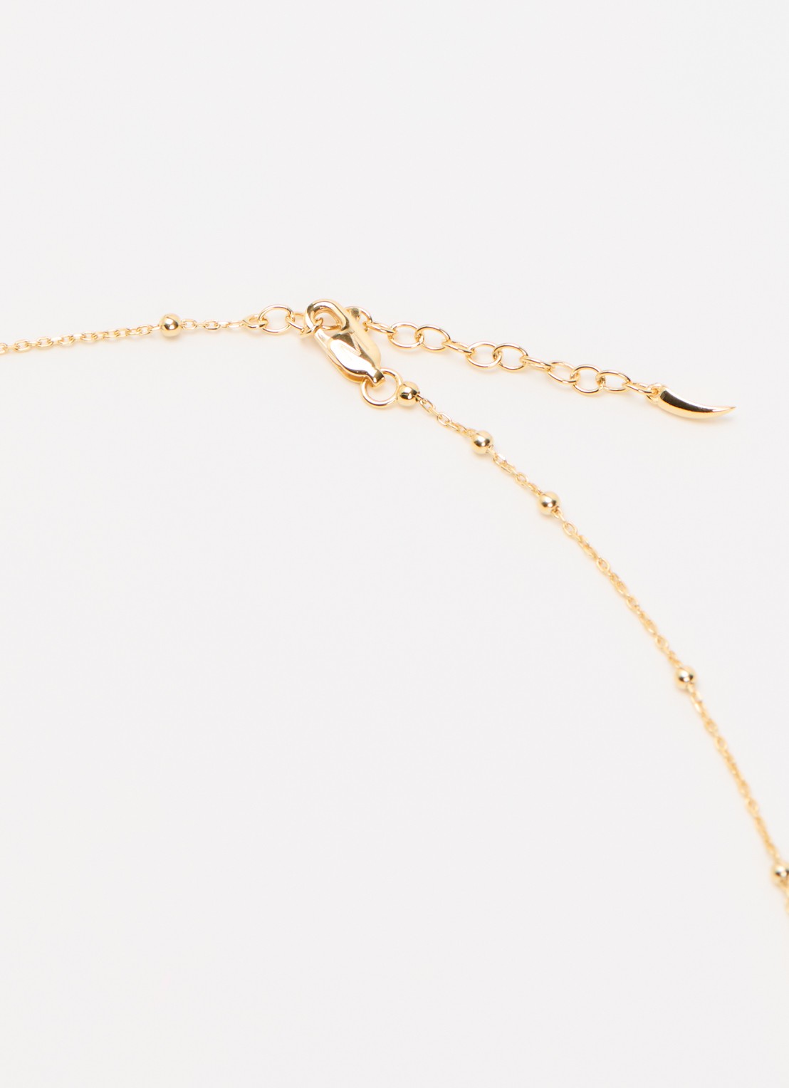 Missoma Ridge Heart ketting verguld - detail 4 goud