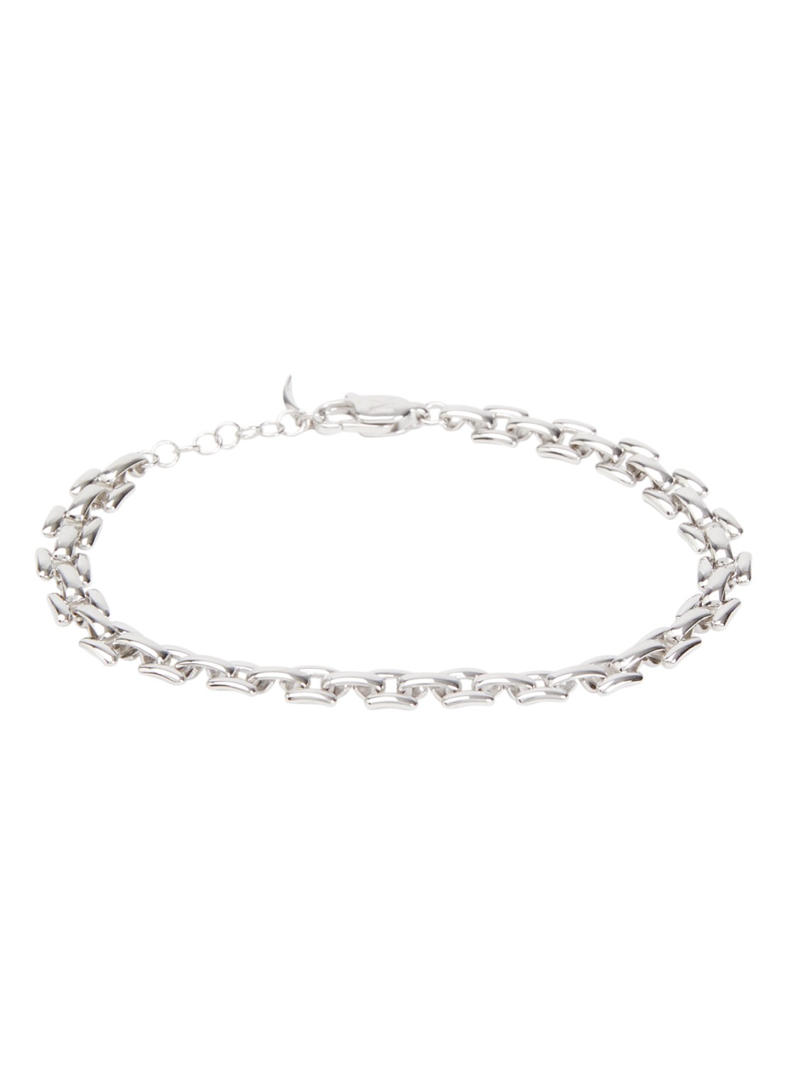 Missoma Timepiece schakelarmband - voorkant 3 zilver