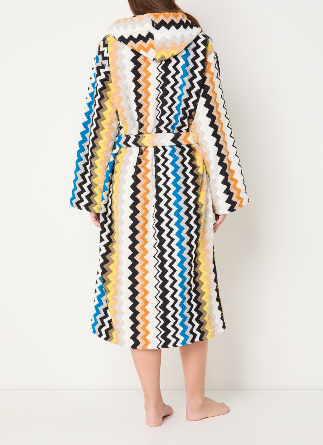 Missoni Badjas van katoen - unisex - achterkant 4 zwart