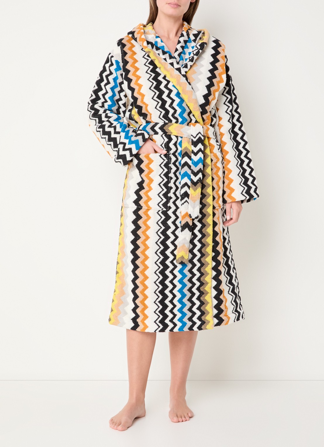 Missoni Badjas van katoen - unisex - detail 3 zwart