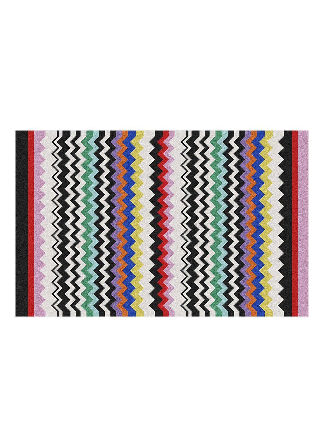 Missoni Best badmat 1000 gr/m2 -90 x 60 cm - voorkant rood