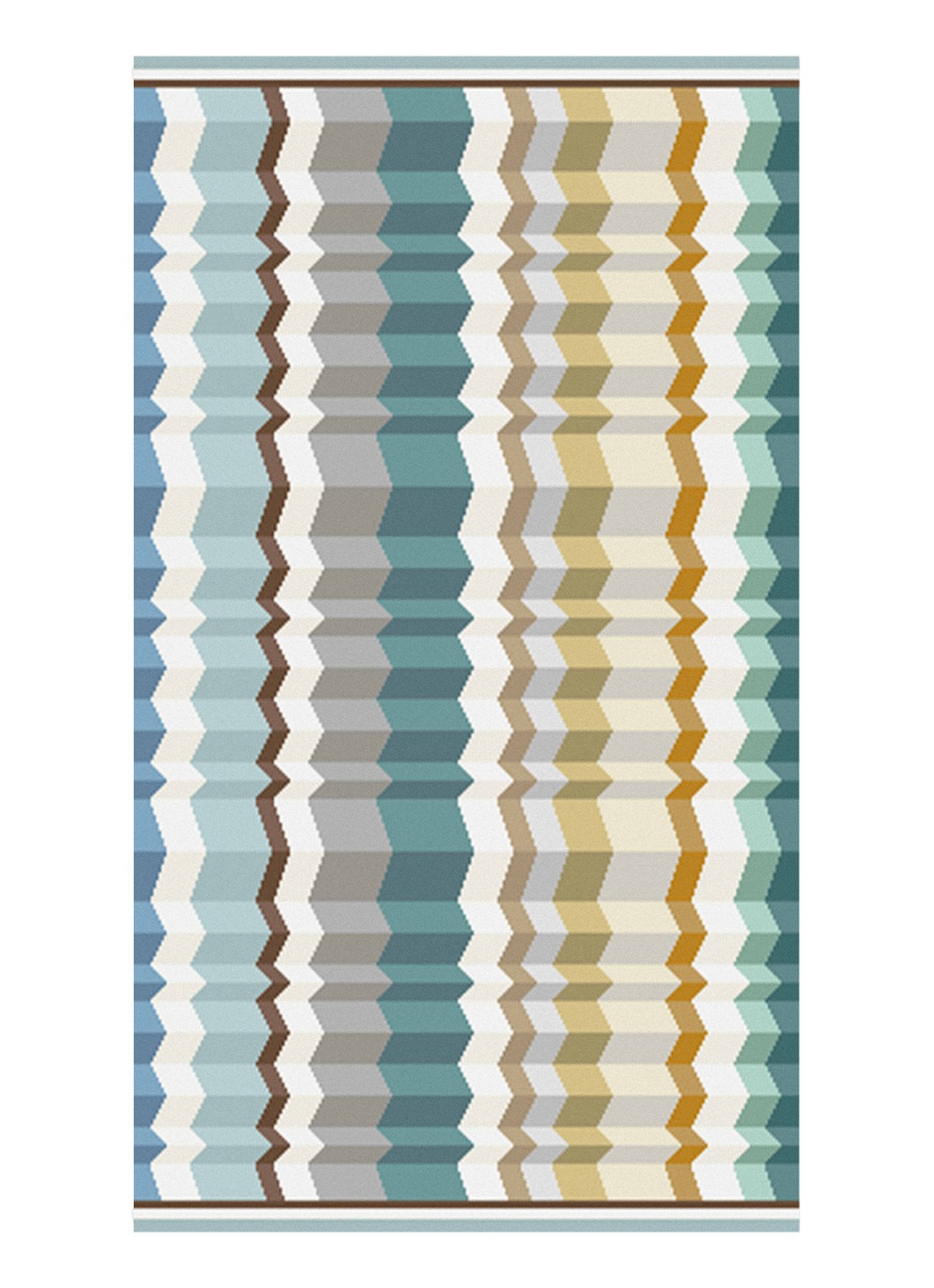 Missoni Eva gastendoek - 40 x 70 cm - voorkant zeegroen