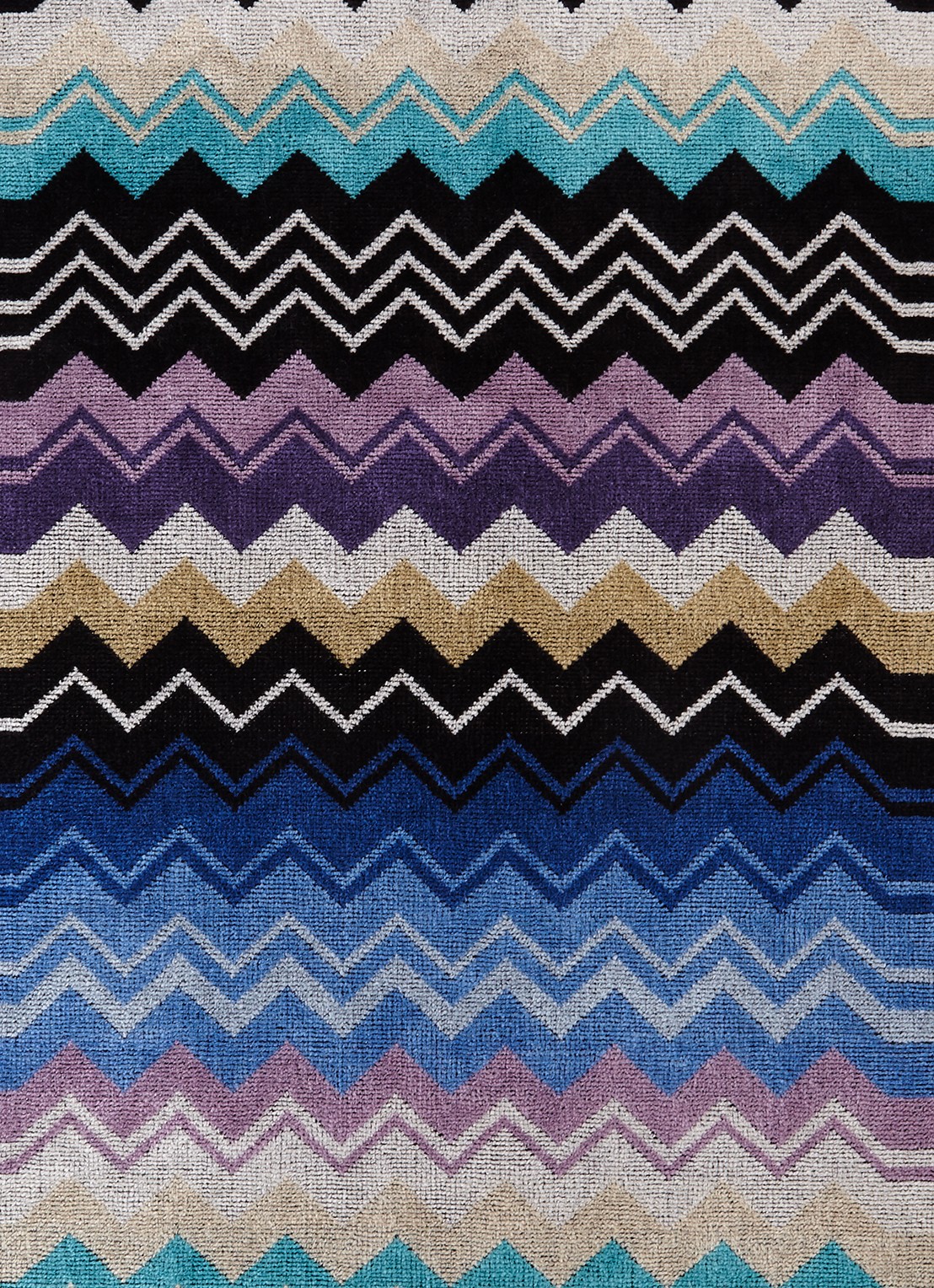 Missoni Giacomo badhanddoek - 430 gr/m2 - 70 x 115 cm - detail 2 blauw