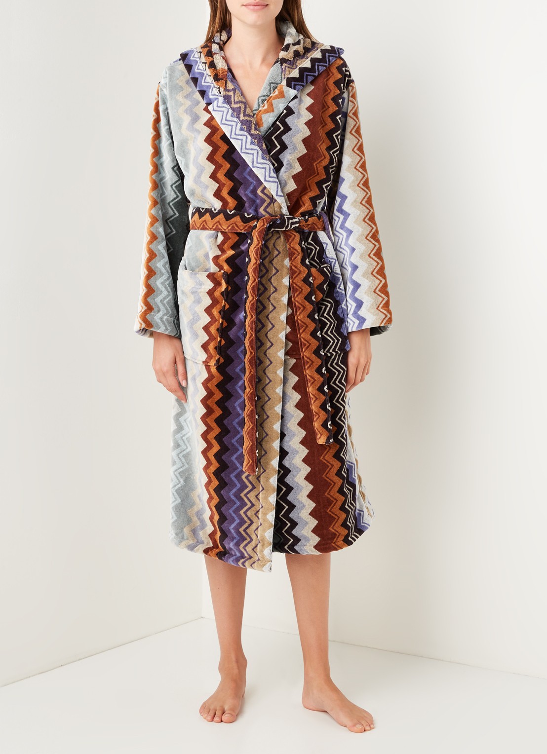 Missoni Giacomo badjas - unisex - voorkant 2 bruin