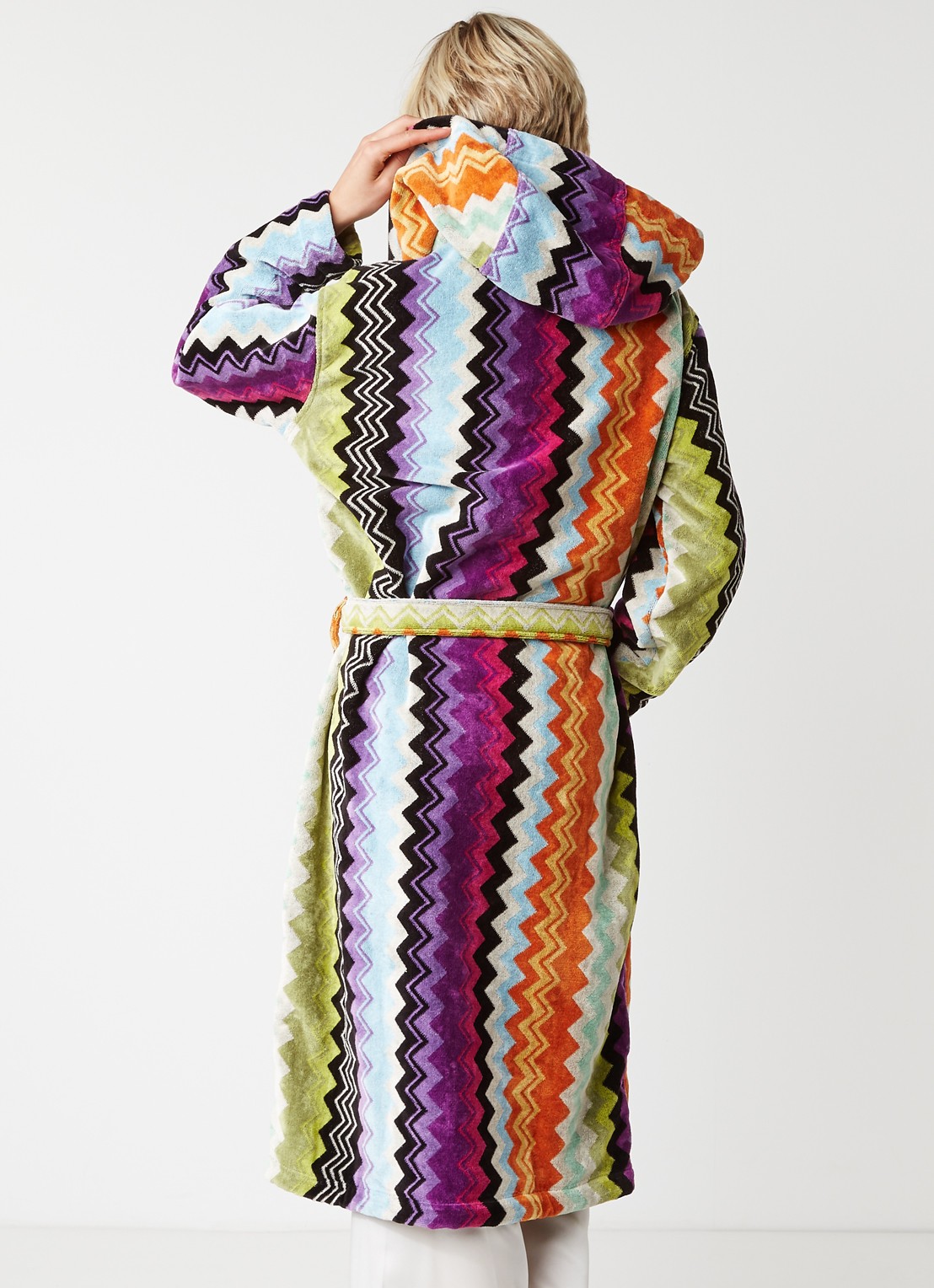 Missoni Giacomo badjas - unisex - achterkant roze