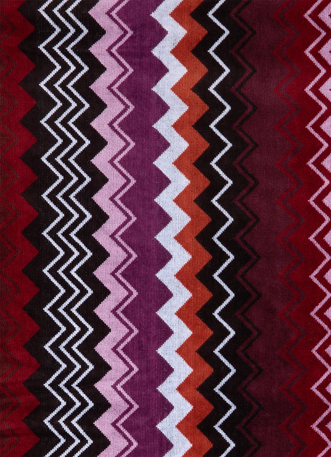 Missoni Giacomo badlaken - 100 x 150 cm - detail 3 bordeauxrood