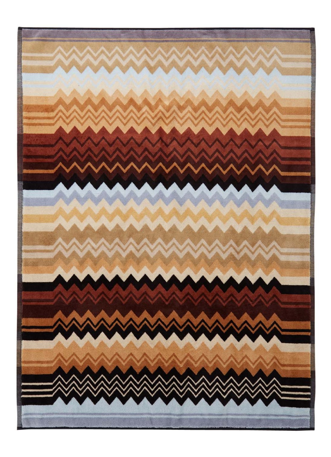 Missoni Giacomo badmat 60 x 90 cm - voorkant donkerbruin