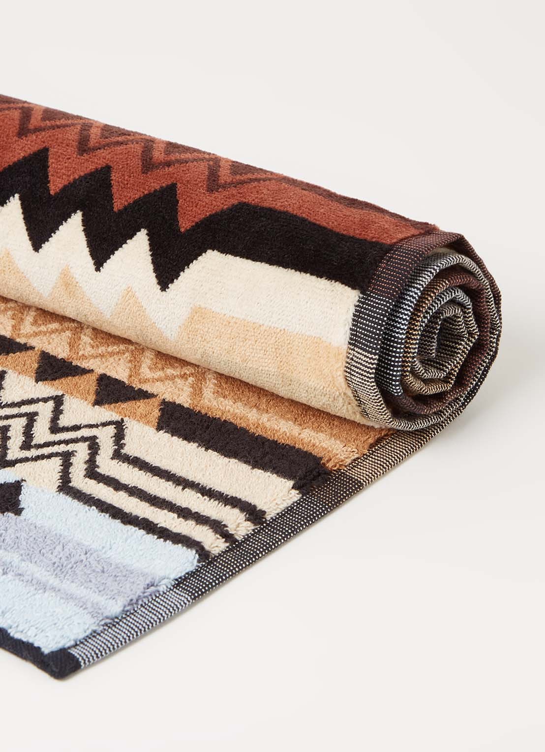 Missoni Giacomo badmat 60 x 90 cm - voorkant 2 donkerbruin