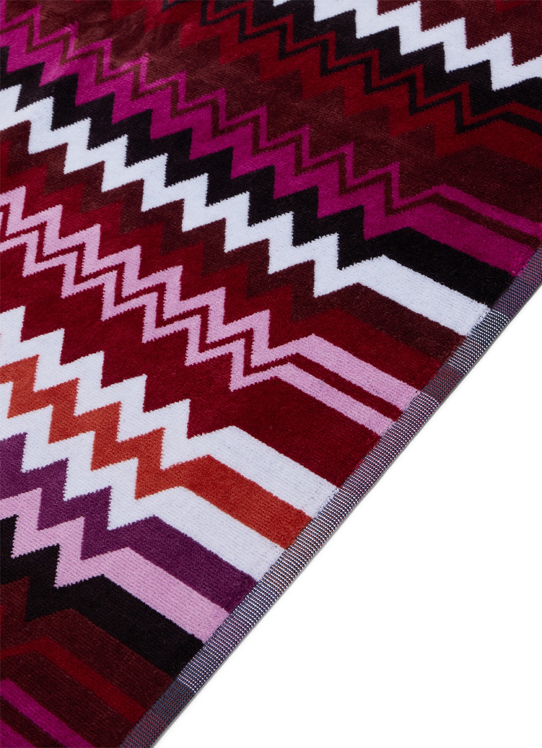 Missoni Giacomo badmat 90 x 60 cm - voorkant 2 bordeauxrood