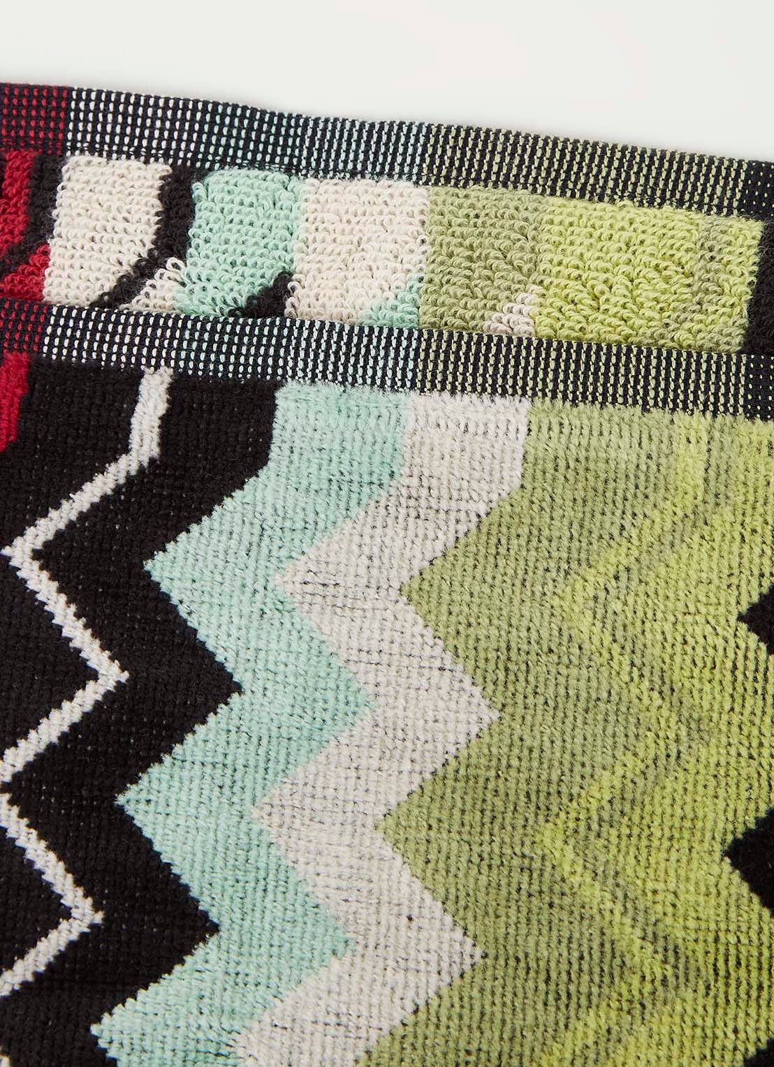Missoni Giacomo gastendoek - 30 x 30 cm set van 6 in geschenkverpakking - detail 3 lichtgroen