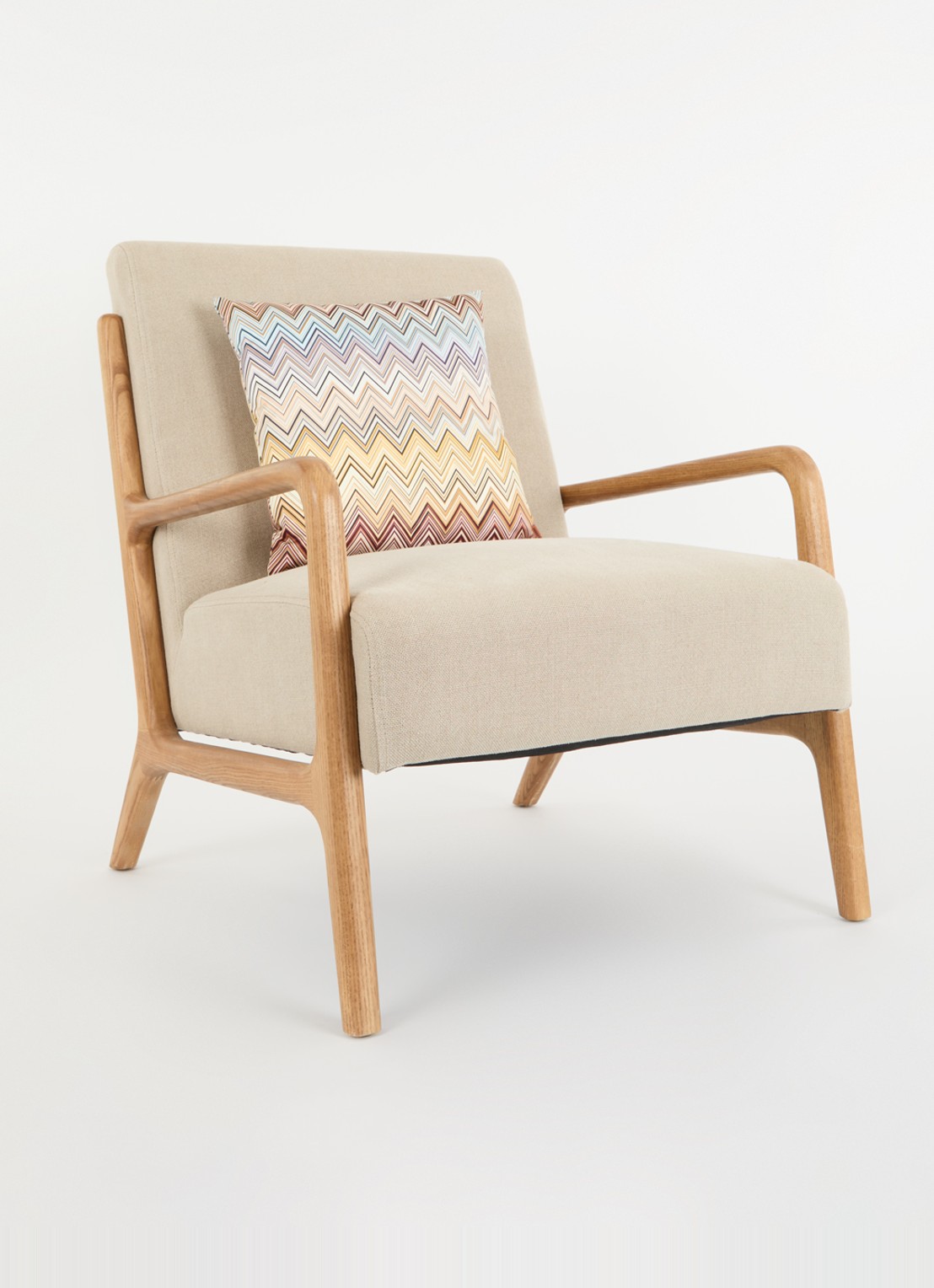 Missoni Jarris sierkussen 40 x 40 cm - voorkant 4 beige