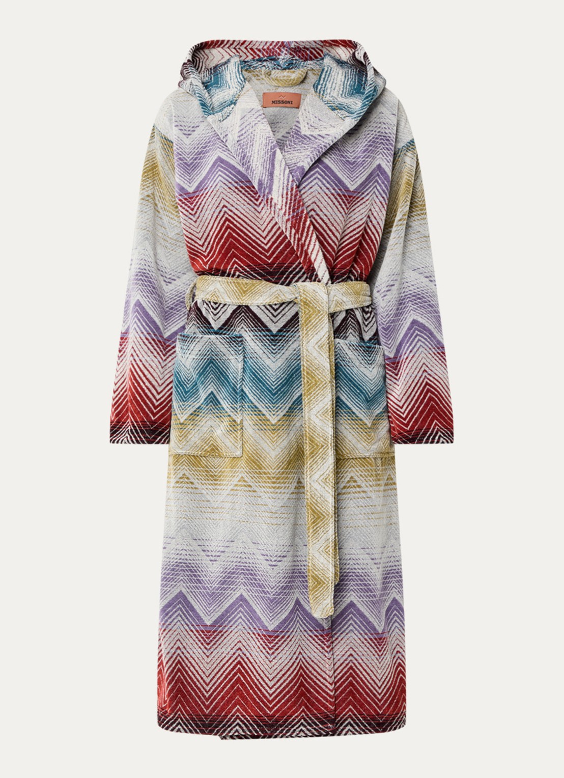 Missoni Marea badjas met opgestikte zakken - unisex - voorkant 3 multicolor