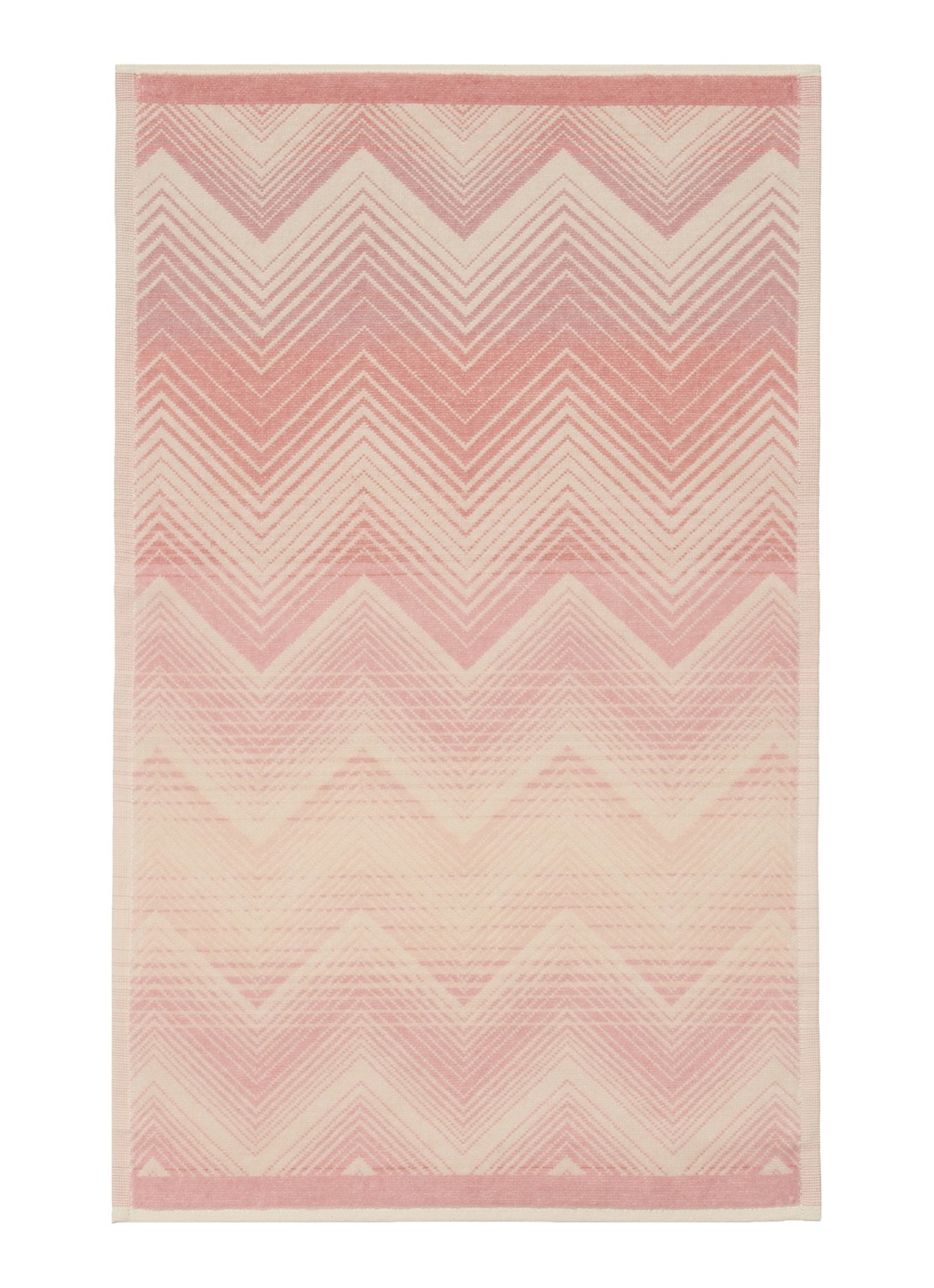 Missoni Marea gastendoek - 40 x 70 cm - voorkant lichtroze